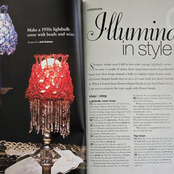 Bead And Button Special Vintage Style Jewelry Magazine April 2008 Exclusive - Picture 8 of 12